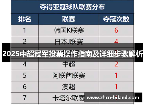2025中超冠军投票操作指南及详细步骤解析